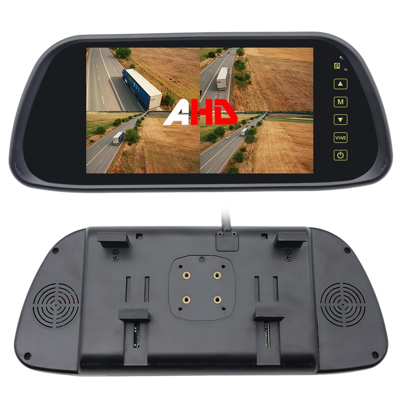 2 v 1 instalaci 7 palců Quad AHD zpětné zrcadlo monitor