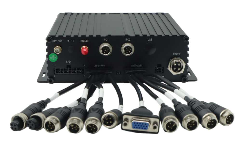 8CH HDD Vehicle Mobile DVR s GPS Wifi pro nákladní automobil