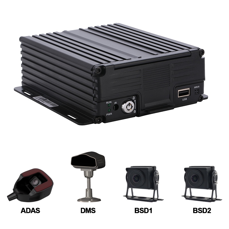 Chytřejší správa vozového parku s Carleader 4CH AI HDD Podpora mobilního DVR ADAS+DMS+BSD