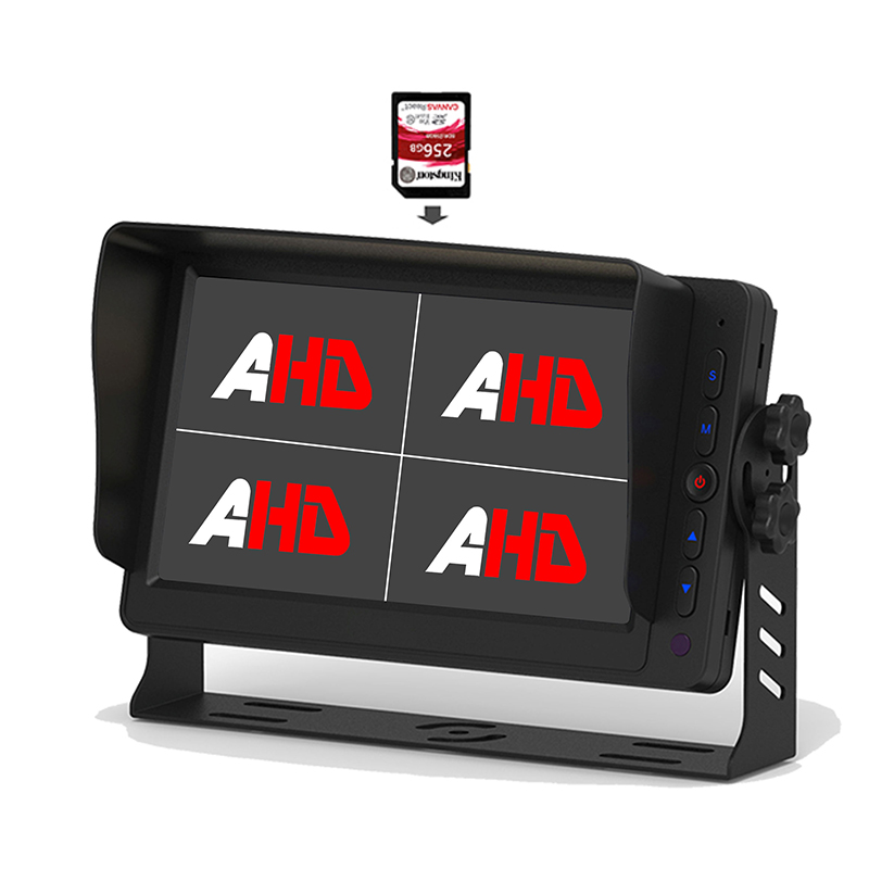 Carleader 7palcový náklaďák se čtyřmi displeji pro záznam videa AHD monitor
