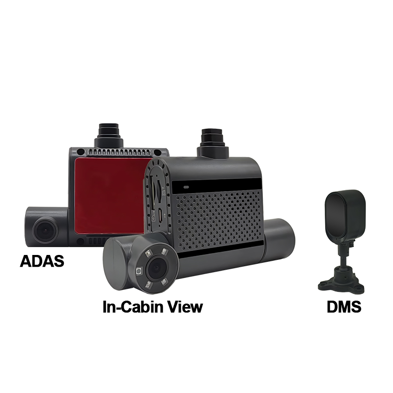 3CH ADAS+DMS Dual Lens AI Dash Camera 4G+GPS+WIFI modul
