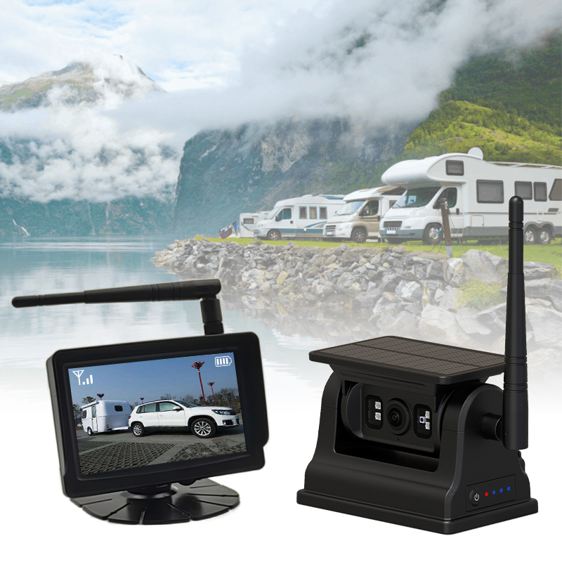 5palcový bezdrátový solární dobíjecí magnetický kamerový systém do auta