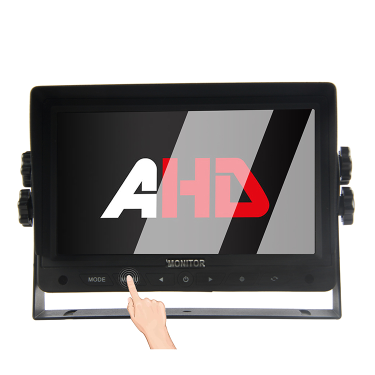 7palcový 2CH AHD vstupy pro automobilový monitor s dotykovými tlačítky