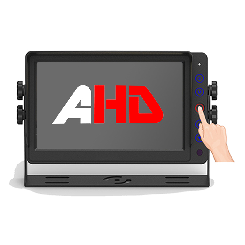 7palcový monitor užitkových vozidel s video vstupy AHD a dálkovým ovládáním