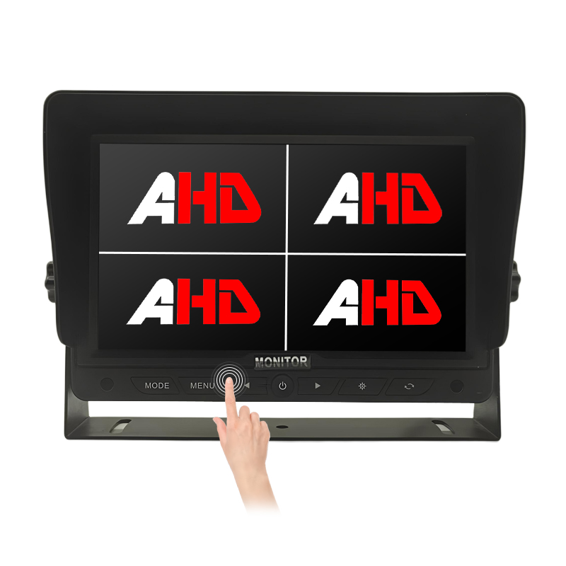 7palcový Quad Split Screen AHD Touch Buttons Couvací monitor