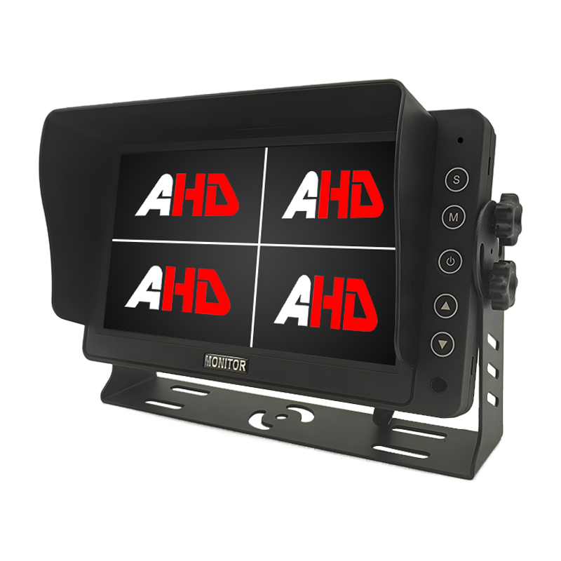 7palcový monitor vozidla se 4 vstupy AHD a záznamem 720P