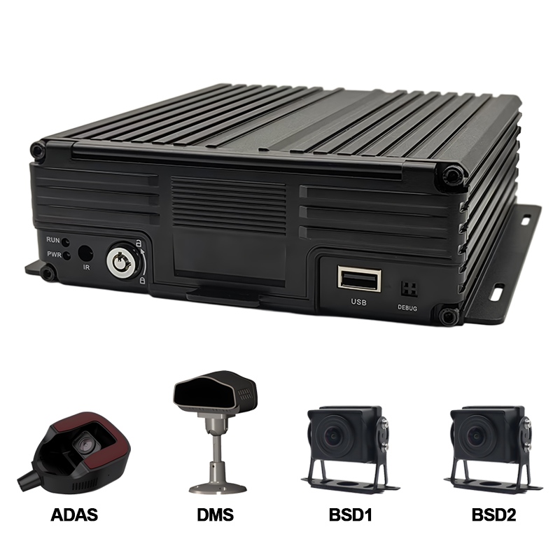 8CH AI HDD Mobile DVR Podpora ADAS+DMS+BSD
