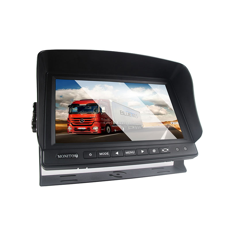 9palcový monitor LCD pro montáž na palubní desku pro autobus / nákladní automobil / karavan
